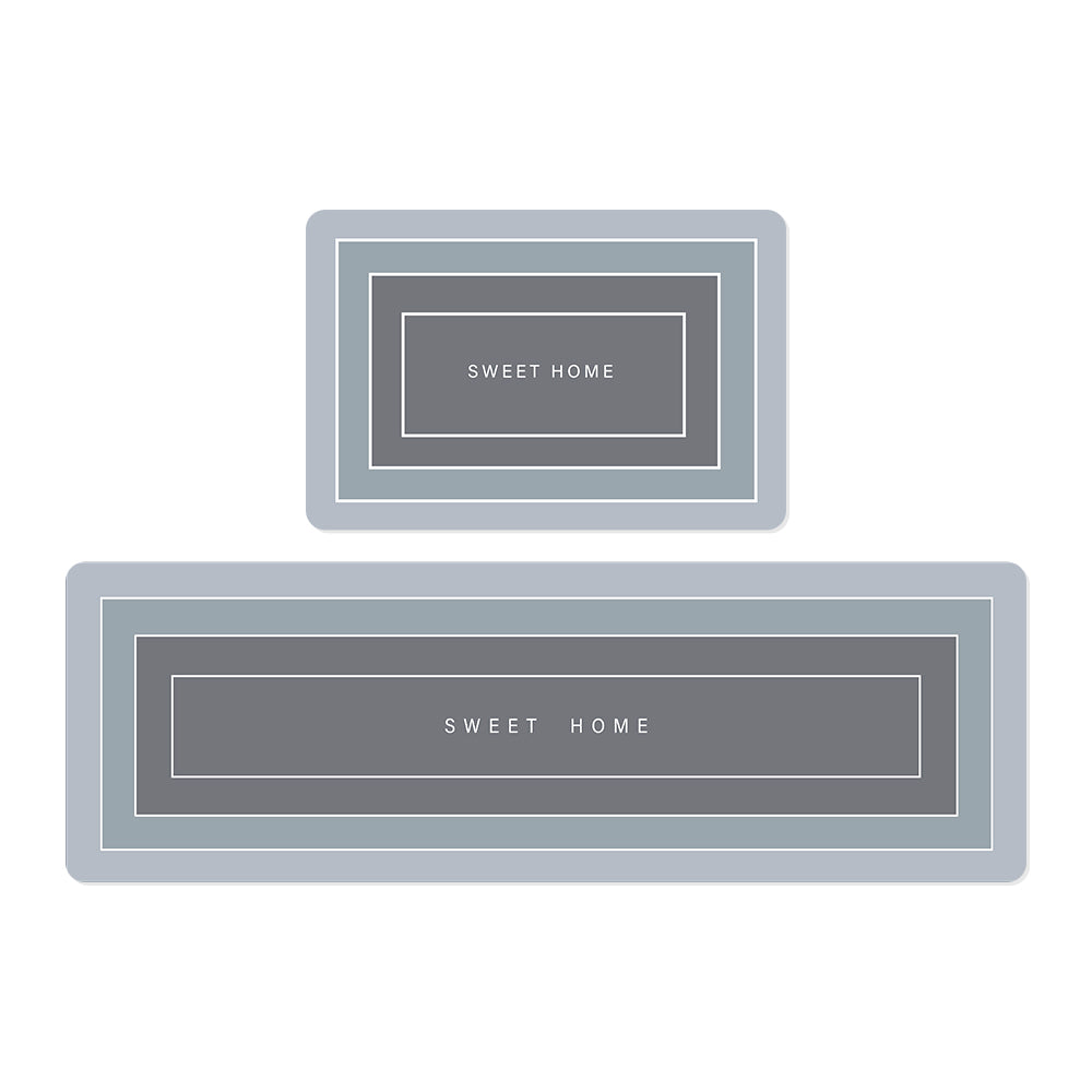 Super Absorbent Floor Mat,2Pcs kitchen mat,Non-slip carpet