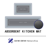Super Absorbent Floor Mat,2Pcs kitchen mat,Non-slip carpet