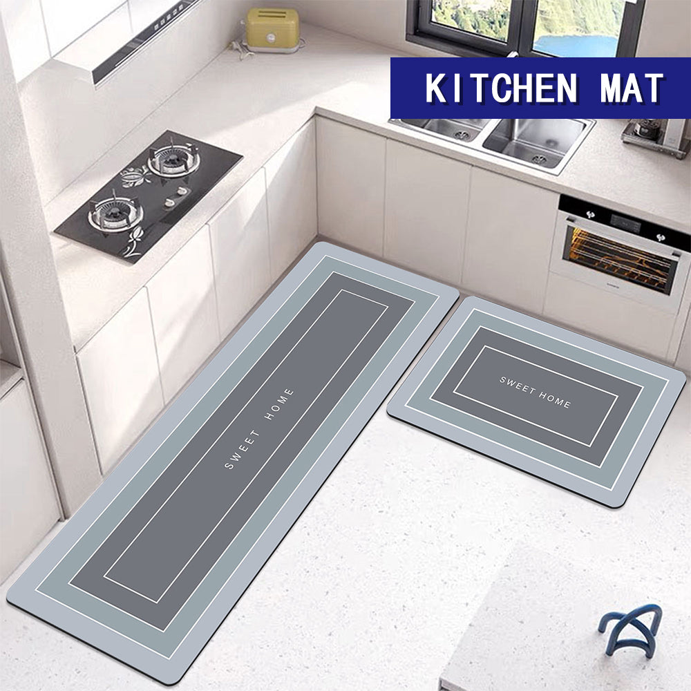 Super Absorbent Floor Mat,2Pcs kitchen mat,Non-slip carpet