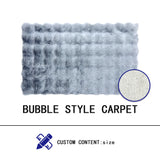 Fluffy floor carpet,Bubble velvet rug,Super soft badroon carpet