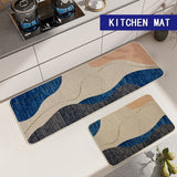 Kitchen Rugs and Mats Non Skid Washable, Absorbent Runner Rugs for Kitchen, Front of Sink, Kitchen Mats for Floor