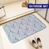 TH001 bathroom mat,TPR non-slip bottom carpet,machine washable floor mat