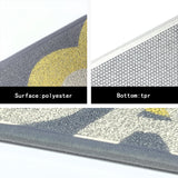 Starlight printed indoor mat,enter door carpet,TPR non-slip doormat
