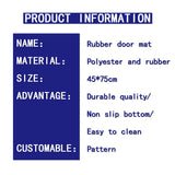 Durable rubber door mat,Welcome mats,Non-Slip door mats