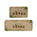 IMITATION LINEN KITCHEN MAT SET ,NON-SLIP DOOR MAT,CUSTOMABLE MAT