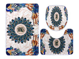 BATHROOM RUGS 3PIECE RUGS SET,NON-SLIP BATHROOM MAT,BATH MATS FOR BATHROOM