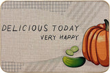 NONSLIP MAT,INDOOR RUBBER BACK CARPET,EASY TO CLEAN RUG,PUMPKIN PATTERN LINEN DOORMAT