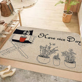 PUMPKIN LINEN DOOR MAT,WELCOME MAT,RUBBER BOTTOM NON-SLIP FLOOR CARPET,INDOOR AND  OUTDOOR MAT