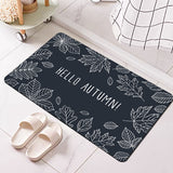 FLOWER PRINTED BATHROOM MAT,NON-SLIP DOOR MAT