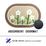 SUPER ABSORBENT FLOOR MAT,ULTRA THIN BATHROOM RUGS WITH RUBBER BACKING,QUICK DRY BATHROOM CARPET