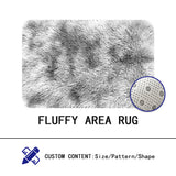 FLUFFY AREA RUG,KIDS ROOM CARPET,SUPER SOFT SHAGGY RUG,TIE-DYE RUG DOR LIVING ROOM