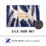 IMITATION SILK PRINT FLOOR MATS,INDOOR MAT RUGS,COTTTON NON SLIP BACK MAT