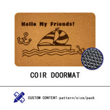 COIR DOORMAT,ARTIFICIAL COCOUNT MAT,EASY TO CLEAN OUTDOOR MAT,PRINTED DOOR CARPET