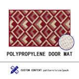 GEOMETRIC DOOR MAT,POLYPROPYLENE INDOOR CARPET,TPR BACK NON-SLIP RUGS,KITCHEM MAT RUGS,MACHINE WASHABLE