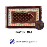 MUSLIM PRAYER MAT RUG WITH NON-SLIP BOTTOM,SUPER SOFT MICROFIBER SURFACE PRAYER CARPETS