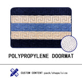 Paillasson en polypropylène, tapis d'intérieur, lavable en machine, antidérapant