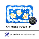 Cashmere Floor mat,Bathroom Rug,Absorbent surface and Non-slip bottom,Machine washable