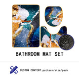 BATH MAT 3 PIECE SET RUGS,NON SLIP MATS,CUSTOMABLE BATHROOM MATS SET