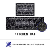 KITCHEN MATS SET ,KITCHEN NON SLIP FLOOR MATS AND RUGS,2 PIECE RUG SET KITCHEN FLOOR MAT