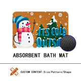 BATH MAT NON-SLIP MAT CUSTONABLE CHRISTMAS MAT INDOOR MAT