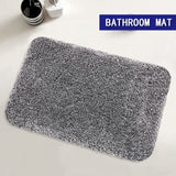 BATHROOM RUG BATH MAT PLUSH MICROFIBER SHAGGY NON SLIP SOFT SHOWER RUG,WATER ABSORBENT BATH MAT,MACHINE WASHABLE