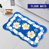 Cashmere Floor mat,Bathroom Rug,Absorbent surface and Non-slip bottom,Machine washable