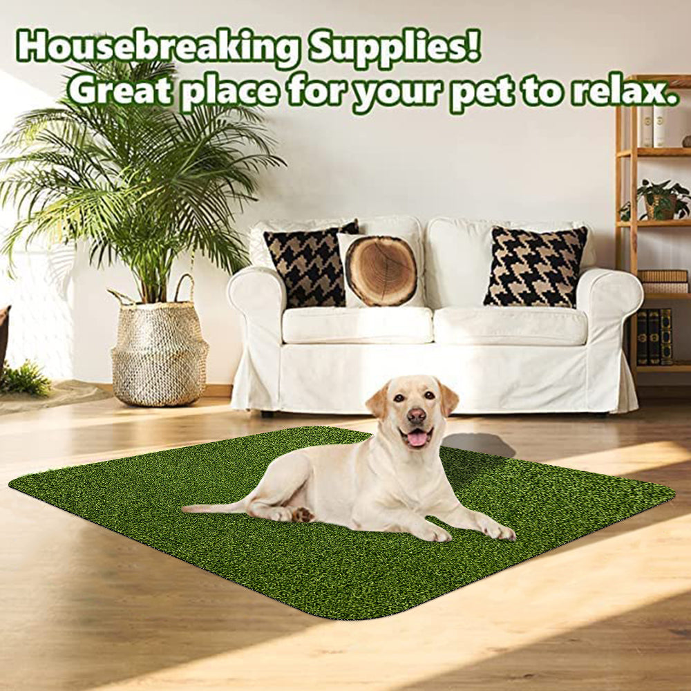 DOG GRASS PAD OUTDOOR MATS FAKE GRASS FOR DOGS ARTIFICIAL GRASS PEE PA aopeng bright crown