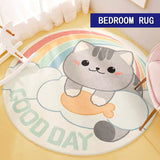 CARTOON AREA RUGS,KIDS PLAY MAT,BABY ROOM SOFT SURFACE CARPET,MACHINE WASHABLE LARGE  ROUND RUG