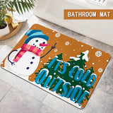 BATH MAT NON-SLIP MAT CUSTONABLE CHRISTMAS MAT INDOOR MAT