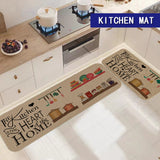 IMITATION LINEN KITCHEN MAT SET ,NON-SLIP DOOR MAT,CUSTOMABLE MAT