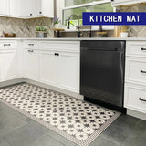 Vinyl Kitchen Mat,Floor Carpet,Easy to Clean,Non-Slip Bottom,Bathroom Mats