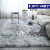 FLUFFY AREA RUG,KIDS ROOM CARPET,SUPER SOFT SHAGGY RUG,TIE-DYE RUG DOR LIVING ROOM