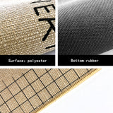 NONSLIP MAT,INDOOR RUBBER BACK CARPET,EASY TO CLEAN RUG,PUMPKIN PATTERN LINEN DOORMAT
