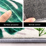 IMITATION SILK PRINT FLOOR MATS,INDOOR MAT RUGS,COTTTON NON SLIP BACK MAT