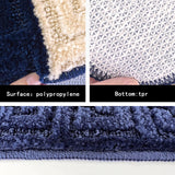 Paillasson en polypropylène, tapis d'intérieur, lavable en machine, antidérapant