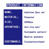 BATHROOM RUGS 3PIECE RUGS SET,NON-SLIP BATHROOM MAT,BATH MATS FOR BATHROOM