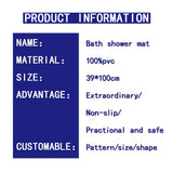 BATH AND SHOWER MAT,EXTRA LONG NON-SLIP BATHTUB MAT,BATHROOM MACHINE WASHABLE BATH MAT