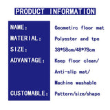 Paillasson antidérapant, imperméable, lavable en machine, tapis de sol, tapis de porte