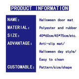 HALLOWEN MAT, DOOR MAT, HOLIDAY FLOOR MAT,HALLOWEN OUTDOOR AND INDOOR MAT