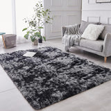 FLUFFY AREA RUG,KIDS ROOM CARPET,SUPER SOFT SHAGGY RUG,TIE-DYE RUG DOR LIVING ROOM