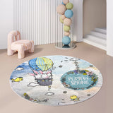 CARTOON AREA RUGS,KIDS PLAY MAT,BABY ROOM SOFT SURFACE CARPET,MACHINE WASHABLE LARGE  ROUND RUG