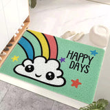 INDOOR MAT RAINBOW PATTERN MAT NON-SLIP MAT EASY TO CLEAN