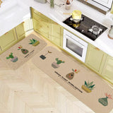 IMITATION LINEN KITCHEN MAT SET ,NON-SLIP DOOR MAT,CUSTOMABLE MAT