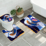 BATH MAT 3 PIECE SET RUGS,NON SLIP MATS,CUSTOMABLE BATHROOM MATS SET