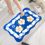 Cashmere Floor mat,Bathroom Rug,Absorbent surface and Non-slip bottom,Machine washable