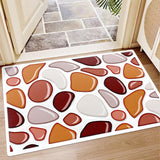 Paillasson à fleurs, tapis de bienvenue, antidérapant, facile à nettoyer, tapis d'intérieur