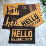 DOOR MAT HELLO MAT OUTDOOR MAT EASY TO CLEAN CUSTOM MAT