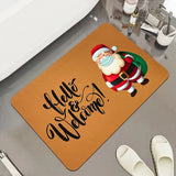 BATH MAT NON-SLIP MAT CUSTONABLE CHRISTMAS MAT INDOOR MAT