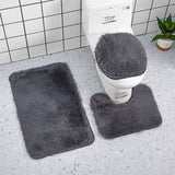 3 PIECE BATH RUG SET,BATH RUG,CONTOUR MAT,TOILET SEAT COVER,ABSORBENT&NON-SLIP BATHROOM RUGS