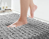 CHENILLE BATHROOM RUGS,BATHROOM NON SLIP MATS EXTRA THICK CHENILLE RUG,SUPER ABSORBENT SHOWER MATS